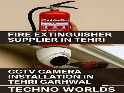 Fire extinguisher supplier and CCTV camera installation service in Tehri Garhwal by Techno Worlds